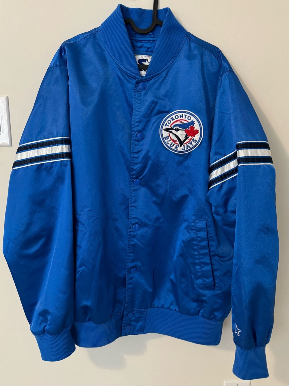 Toronto Blue Jays Satin Starter Jacket Size Large